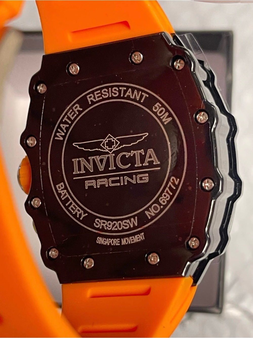 Invicta Racing Valxor Unisex Watch - 40mm, Orange & Black (69772) new - Picture 9 of 10